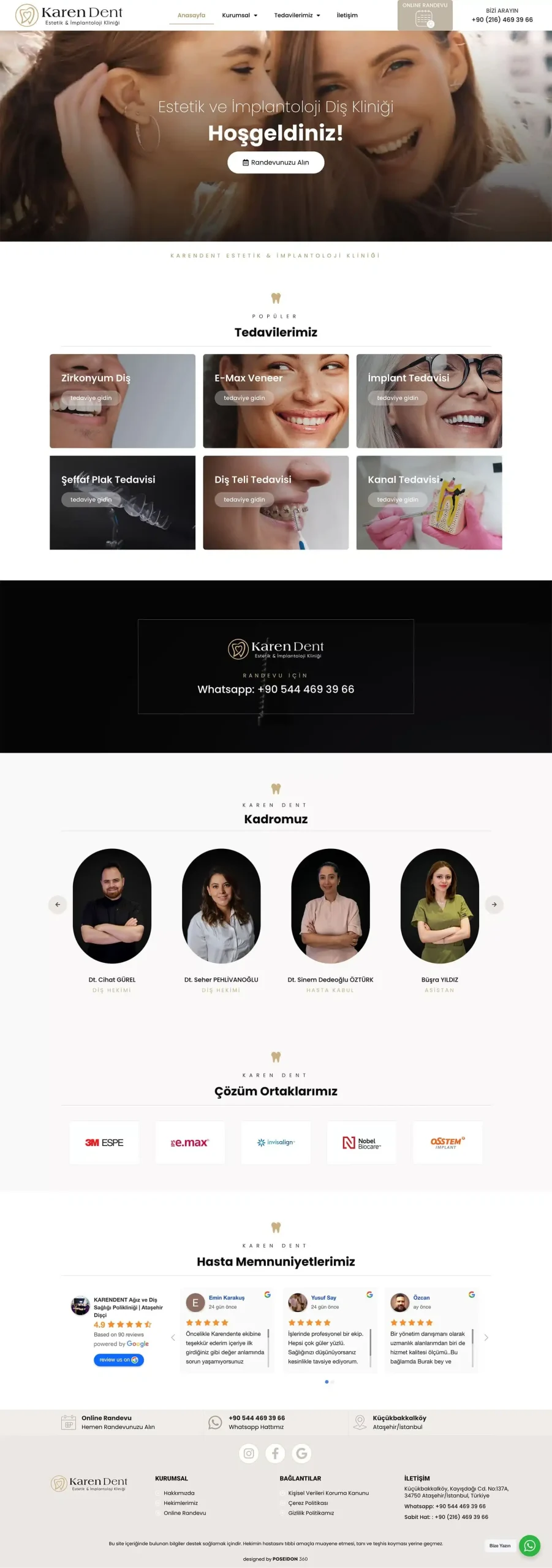 Karendent Diş Kliniği Web Site Tasarımı