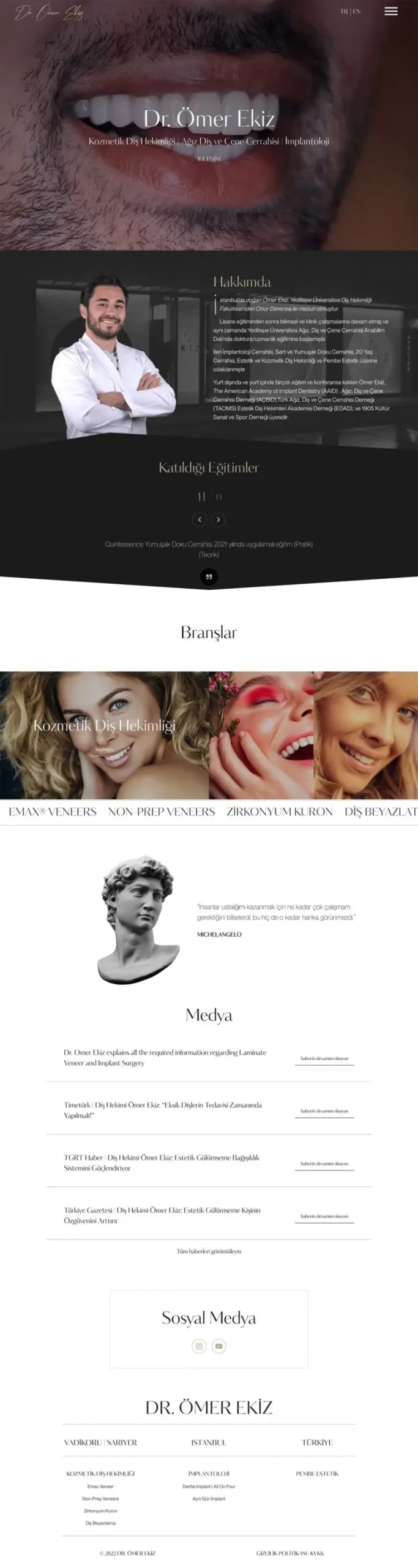 Omer Ekiz Web Site Tasarımı